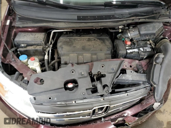 2012 Honda Odyssey EX-L with VIN 5FNRL5H62CB060551, listed as a Copart auction lot 53795335 with 138,026 mi miles and Salvage Title. Bid and sale history available at DreamBid. Image 12.