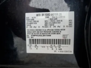 2020 Ford Edge SEL with VIN 2FMPK4J92LBA15448, listed as a Copart auction lot 64000535 with 159,571 mi miles and Salvage title. Bid and sale history available at DreamBid. Image 13.