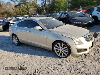 2014 Cadillac ATS Luxury AWD with VIN 1G6AH5RX9E0117273, listed as a Copart auction lot 46536525 with 126,518 mi miles and Salvage title. Bid and sale history available at DreamBid. Image 4.