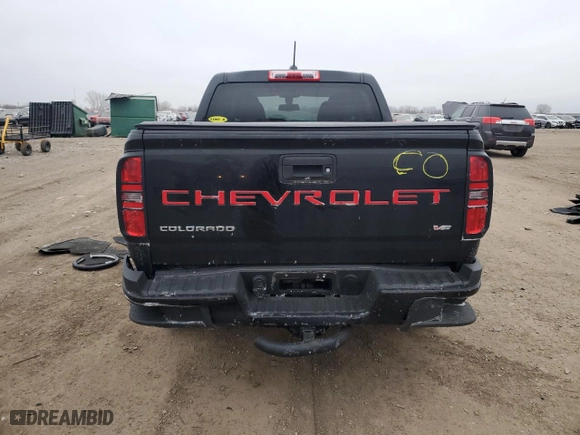 2021 Chevrolet Colorado 4WD Work Truck with VIN 1GCGTBENXM1188273, listed as a Copart auction lot 44998455 with 50,710 mi miles and Salvage Title. Bid and sale history available at carsss.com. Image 6.