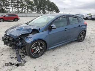 2018 Ford Focus ST with VIN 1FADP3L97JL283947, listed as a Copart auction lot 53208885 with 72,284 mi miles and Salvage Title. Bid and sale history available at carsss.com. Image 1.