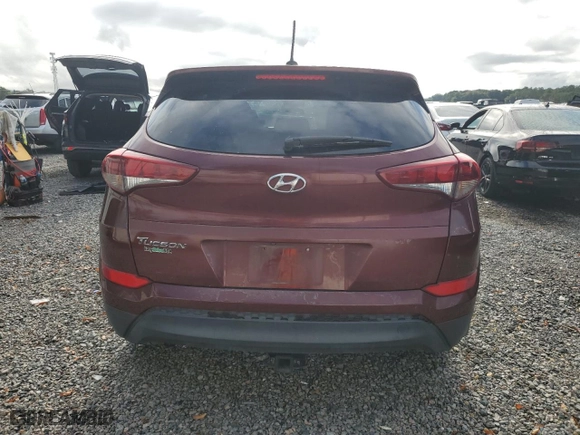 2016 Hyundai Tucson SE with VIN KM8J23A44GU208317, listed as a Copart auction lot 59111444 with 162,425 mi miles and Salvage Title. Bid and sale history available at carsss.com. Image 6.