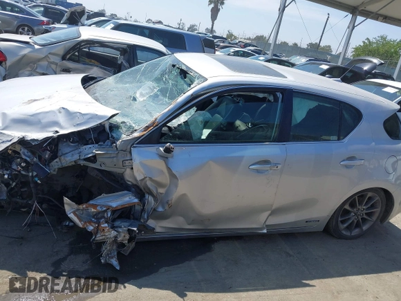 2012 Lexus CT 200h with VIN JTHKD5BH9C2058922, listed as a IAAI auction lot 42485928 with Not provided miles and . Bid and sale history available at DreamBid. Image 14.
