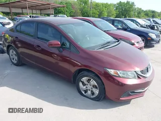 2014 Honda Civic LX with VIN 19XFB2F54EE050014, listed as a IAAI auction lot 42025589 with 245,299 mi miles and . Bid and sale history available at carsss.com. Image 1.