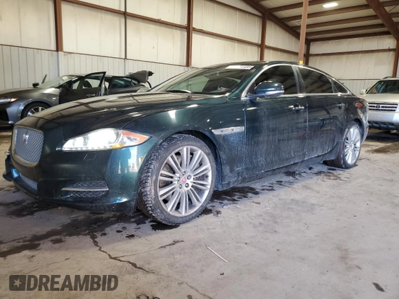 2014 Jaguar XJ with VIN SAJWA2GTXEMV72147, listed as a Copart auction lot 44854485 with 103,814 mi miles and Salvage Title. Bid and sale history available at DreamBid. Image 1.