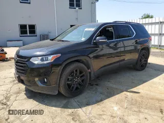 2021 Chevrolet Traverse LT z VIN 1GNEVHKWXMJ182207, wystawiony jako Copart lot #59091445 z przebiegiem 78 543 mil mil oraz Szkoda całkowita • Salvage title. Historia ofert i sprzedaży dostępna na DreamBid. Obrazek 1.