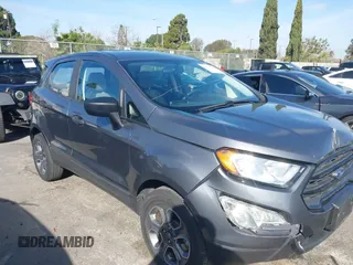 2020 Ford EcoSport S with VIN MAJ3S2FEXLC384707, listed as a IAAI auction lot 41594106 with 28,489 mi miles and . Bid and sale history available at DreamBid. Image 13.