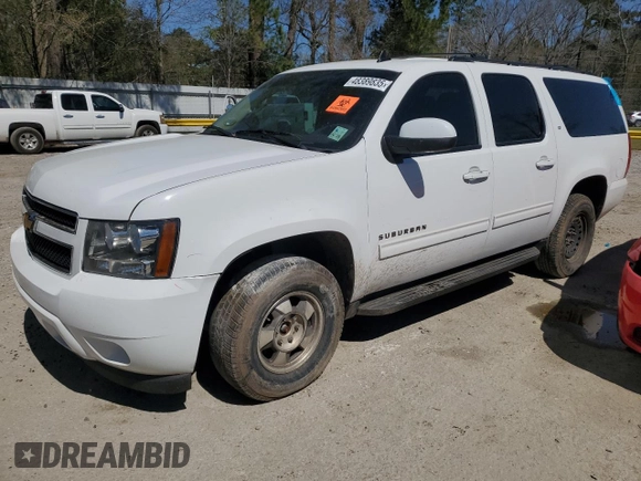 2012 Chevrolet Suburban LT with VIN 1GNSKJE78CR190877, listed as a Copart auction lot 48389835 with 191,045 mi miles and Salvage title. Bid and sale history available at DreamBid. Image 1.