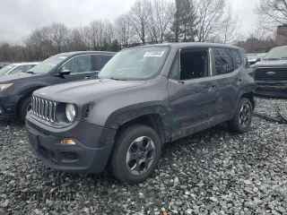 2016 Jeep Renegade Sport with VIN ZACCJBATXGPE42237, listed as a Copart auction lot 51135045 with 126,893 mi miles and Salvage Title. Bid and sale history available at carsss.com. Image 1.