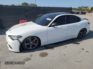 2017 Alfa Romeo Giulia Ti with VIN ZARFAECN9H7561897, listed as a Copart auction lot 52735005 with 63,586 mi miles and Clean Title. Bid and sale history available at carsss.com. Image 1.
