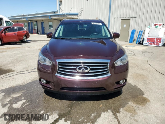 2015 Infiniti QX60 with VIN 5N1AL0MNXFC543215, listed as a Copart auction lot 52249185 with 76,482 mi miles and Salvage Title. Bid and sale history available at carsss.com. Image 5.