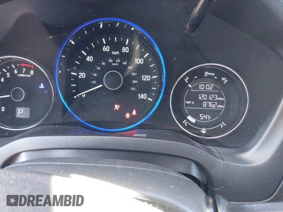 2016 Honda HR-V EX-L w/Navi with VIN 3CZRU6H70GM726023, listed as a IAAI auction lot 42049814 with 120,123 mi miles. Bid and sale history available at carsss.com. Image 7.
