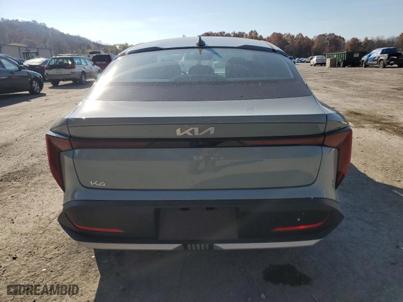 2025 Kia K4 EX with VIN 3KPFU4DE1SE004418, listed as a Copart auction lot 78461774 with 1,030 mi miles and Salvage Title. Bid and sale history available at carsss.com. Image 6.