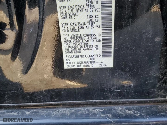 2011 Nissan Pathfinder Silver with VIN 5N1AR1NB7BC634932, listed as a Copart auction lot 86337234 with 179,956 mi miles and Salvage Title. Bid and sale history available at carsss.com. Image 12.