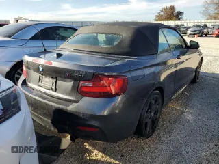 2017 BMW 2 Series M240i xDrive with VIN WBA2L3C30HV667640, listed as a Copart auction lot 76755554 with 39,695 mi miles and Salvage Title. Bid and sale history available at carsss.com. Image 3.