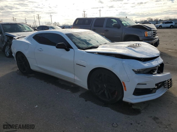 2021 Chevrolet Camaro 2SS with VIN 1G1FH1R7XM0104020, listed as a Copart auction lot 86923124 with 27,123 mi miles and Salvage Title. Bid and sale history available at carsss.com. Image 4.