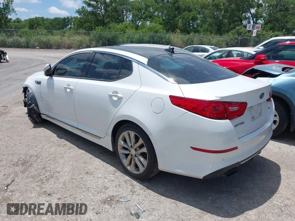 2015 Kia Optima SX Turbo with VIN 5XXGR4A68FG411149, listed as a IAAI auction lot 42451249 with 246,125 mi miles and . Bid and sale history available at DreamBid. Image 3.
