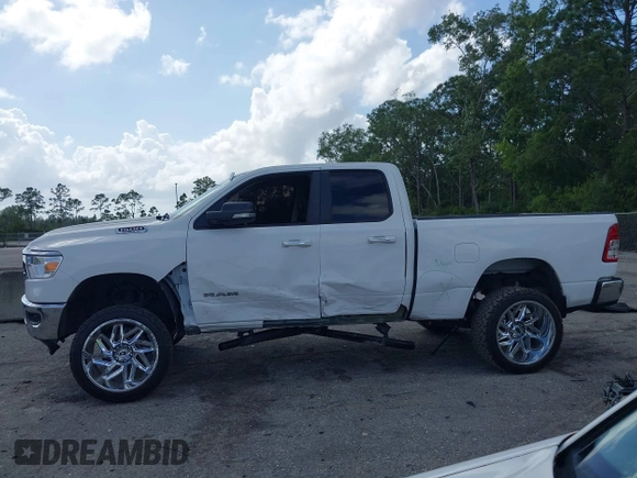 2020 Ram 1500 Big Horn with VIN 1C6RREBT8LN357605, listed as a IAAI auction lot 41937861 with 69,258 mi miles. Bid and sale history available at carsss.com. Image 14.