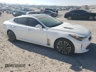 2018 Kia Stinger Premium with VIN KNAE25LA9J6014489, listed as a Copart auction lot 41437855 with 46,091 mi miles and Salvage Title. Bid and sale history available at DreamBid. Image 4.
