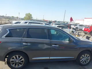 2013 Infiniti JX35 with VIN 5N1AL0MM3DC343801, listed as a IAAI auction lot 41986430 with 117,476 mi miles. Bid and sale history available at carsss.com. Image 14.