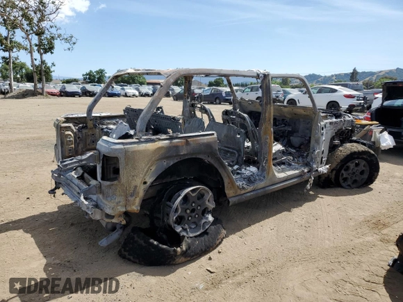 2022 Jeep Wrangler Unlimited Rubicon with VIN 1C4JJXR64NW223339, listed as a Copart auction lot 56760735 with Not provided miles and Non repairable. Bid and sale history available at DreamBid. Image 3.