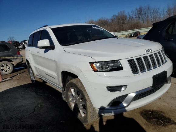 2015 Jeep Grand Cherokee Summit with VIN 1C4RJFJG9FC230372, listed as a Copart auction lot 46185415 with 144,242 mi miles and Salvage Title. Bid and sale history available at carsss.com. Image 4.