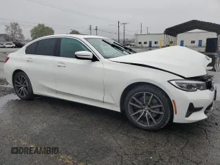 2021 BMW 3 Series 330i with VIN 3MW5R1J0XM8B48990, listed as a Copart auction lot 49277185 with 69,776 mi miles and Salvage Title. Bid and sale history available at carsss.com. Image 4.