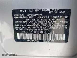 2016 Subaru Forester 2.5i Limited with VIN JF2SJAHCXGH418511, listed as a IAAI auction lot 41978981 with 146,691 mi miles. Bid and sale history available at carsss.com. Image 9.