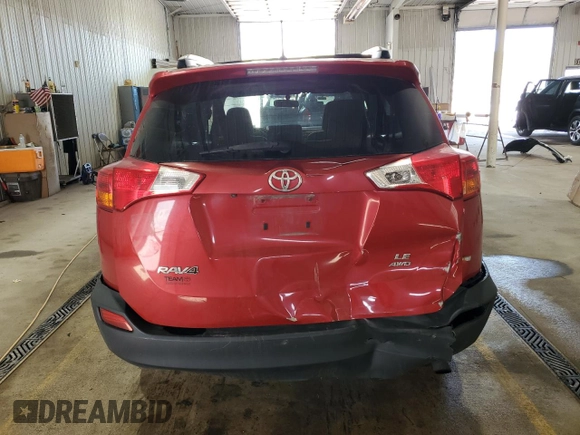 2013 Toyota RAV4 LE with VIN JTMBFREV6DD020378, listed as a Copart auction lot 56040085 with 235,298 mi miles and Salvage title. Bid and sale history available at DreamBid. Image 6.