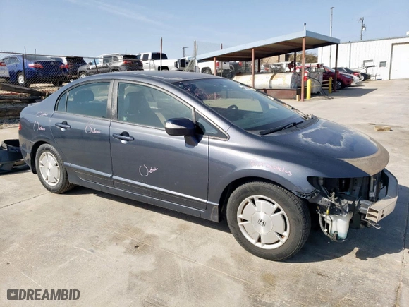 2010 Honda Civic Hybrid with VIN JHMFA3F29AS005672, listed as a Copart auction lot 49057405 with 154,987 mi miles and Salvage Title. Bid and sale history available at carsss.com. Image 4.