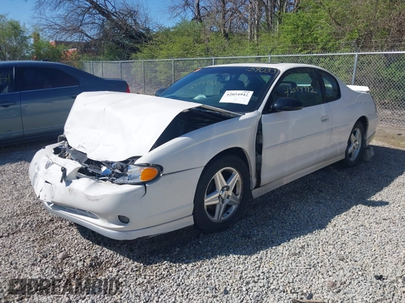 2004 Chevrolet Monte Carlo SS Supercharged with VIN 2G1WZ121749159033, listed as a IAAI auction lot 42054942 with 119,326 mi miles. Bid and sale history available at carsss.com. Image 19.