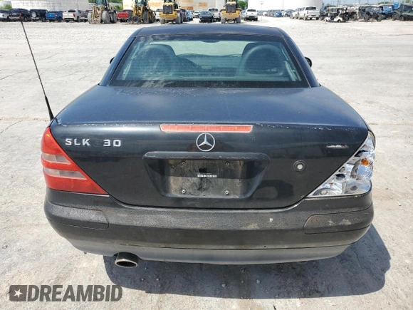 2000 Mercedes-Benz SLK 230 Kompressor with VIN WDBKK47F0YF166062, listed as a Copart auction lot 54318895 with 98,097 mi miles and Clean title. Bid and sale history available at DreamBid. Image 6.