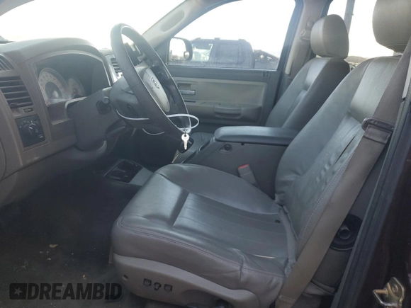 2005 Dodge Dakota Laramie with VIN 1D7HW58NX5S189370, listed as a Copart auction lot 43131135 with 198,988 mi miles and Salvage Title. Bid and sale history available at DreamBid. Image 7.