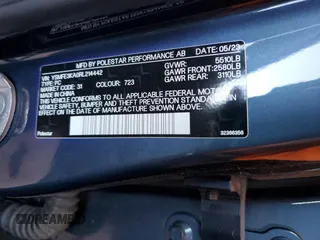 2024 Polestar 2 z VIN YSMFE3KA0RL214442, wystawiony jako Copart lot #48405355 z przebiegiem 18 052 mil mil oraz Tytuł czysty. Historia ofert i sprzedaży dostępna na DreamBid. Obrazek 12.