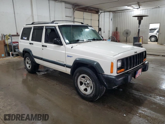 1997 Jeep Cherokee Sport with VIN 1J4FJ68S2VL518188, listed as a Copart auction lot 77459464 with 0 mi miles and Non Repairable. Bid and sale history available at carsss.com. Image 4.