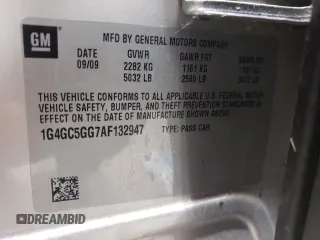 2010 Buick LaCrosse CXL with VIN 1G4GC5GG7AF132947, listed as a Copart auction lot 53381215 with 181,145 mi miles and Salvage Title. Bid and sale history available at carsss.com. Image 15.