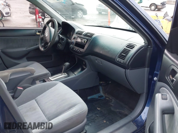 2005 Honda Civic LX z VIN 2HGES16505H583814, wystawiony jako IAAI lot #41798435 z przebiegiem 143 898 mil mil oraz . Historia ofert i sprzedaży dostępna na DreamBid. Obrazek 5.