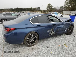 2021 BMW 5 Series 530i with VIN WBA53BH00MCF15209, listed as a Copart auction lot 89083835 with Not provided miles and Salvage title. Bid and sale history available at DreamBid. Image 3.