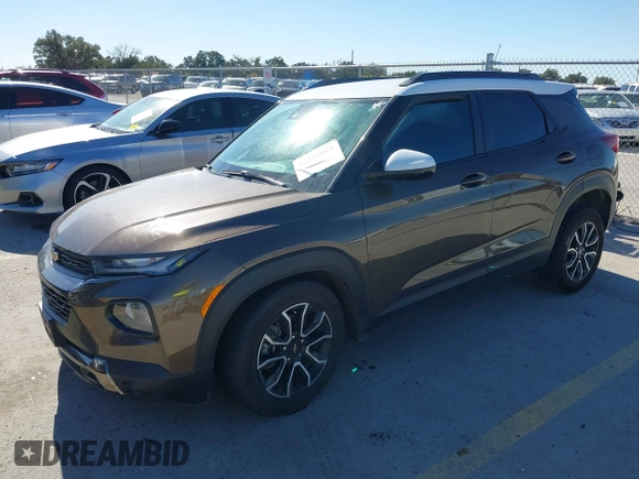 2022 Chevrolet TrailBlazer ACTIV with VIN KL79MVSL8NB058981, listed as a IAAI auction lot 41216065 with 54,200 mi miles and . Bid and sale history available at DreamBid. Image 2.