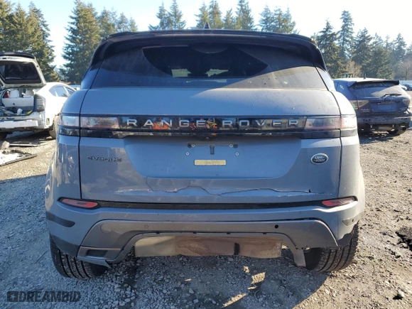 2020 Land Rover Range Rover Evoque First Edition with VIN SALZL2FX8LH025158, listed as a Copart auction lot 42766425 with 0 mi miles and Salvage Title. Bid and sale history available at carsss.com. Image 6.