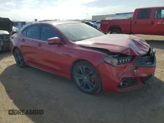 2019 Acura TLX w/A-Spec Pkg with VIN 19UUB3F62KA001108, listed as a Copart auction lot 48525965 with 42,451 mi miles and Salvage title. Bid and sale history available at DreamBid. Image 4.