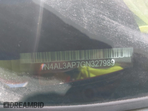 2016 Nissan Altima S with VIN 1N4AL3AP7GN327989, listed as a IAAI auction lot 42030437 with 92,586 mi miles and . Bid and sale history available at carsss.com. Image 9.