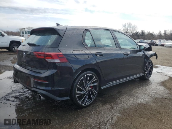 2023 Volkswagen Golf GTI Autobahn with VIN WVWVA7CD8PW155347, listed as a Copart auction lot 50569535 with 19,995 mi miles and Salvage Title. Bid and sale history available at carsss.com. Image 3.