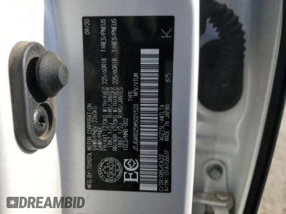 2021 Lexus NX 300 с VIN JTJGARDZ5M5021523, выставлен на аукционе Copart как лот 54339195 с пробегом 58 723 миль миль и Списание • Salvage title. История ставок и продаж доступна на DreamBid. Изображение 13.