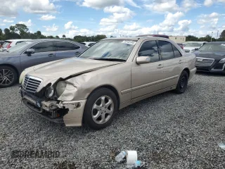 2002 Mercedes-Benz E-Class with VIN WDBJF65J82B397776, listed as a Copart auction lot 73745144 with 0 mi miles and Salvage Title. Bid and sale history available at carsss.com. Image 1.