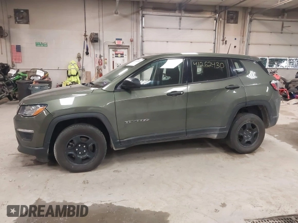 2020 Jeep Compass Sport with VIN 3C4NJDAB7LT132688, listed as a IAAI auction lot 41262430 with 91,167 mi miles and . Bid and sale history available at DreamBid. Image 14.