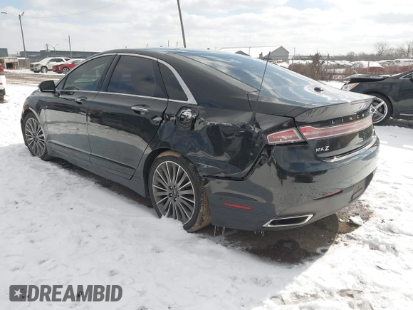 2013 Lincoln MKZ with VIN 3LN6L2JKXDR809858, listed as a IAAI auction lot 41517344 with 204,470 mi miles. Bid and sale history available at carsss.com. Image 3.