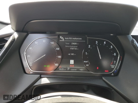 2021 BMW 2 Series 228i with VIN WBA53AK04M7H70280, listed as a Copart auction lot 56174755 with 23,626 mi miles and Salvage title. Bid and sale history available at DreamBid. Image 9.