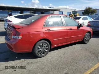 2008 Kia Spectra EX with VIN KNAFE122585578266, listed as a Copart auction lot 79050694 with 142,674 mi miles and Clean Title. Bid and sale history available at carsss.com. Image 4.