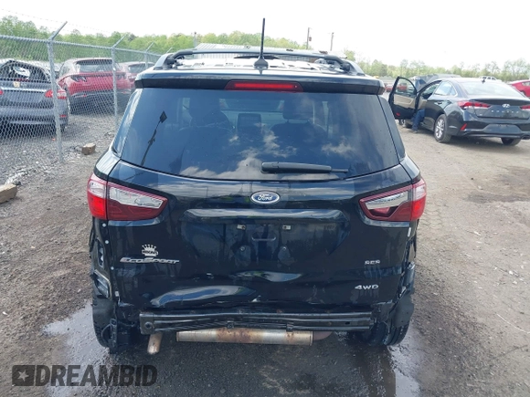 2018 Ford EcoSport SES with VIN MAJ6P1CL9JC231177, listed as a IAAI auction lot 42061133 with 59,476 mi miles and . Bid and sale history available at DreamBid. Image 17.